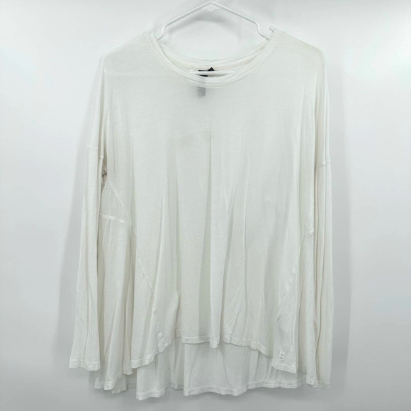 Sweaty Betty size small oversized white long sleeve top 100% viscose from bamboo - Picture 1 of 6